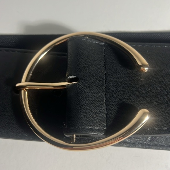 Nine West black elastic belt size M/L - Picture 7 of 7